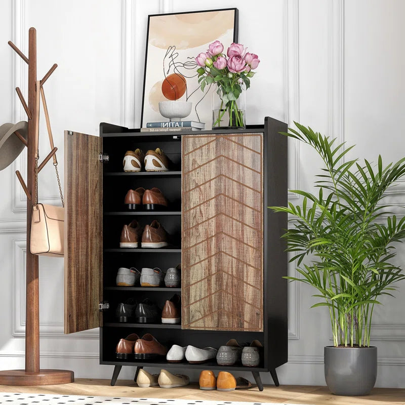 24 Pair Shoe Storage Cabinet