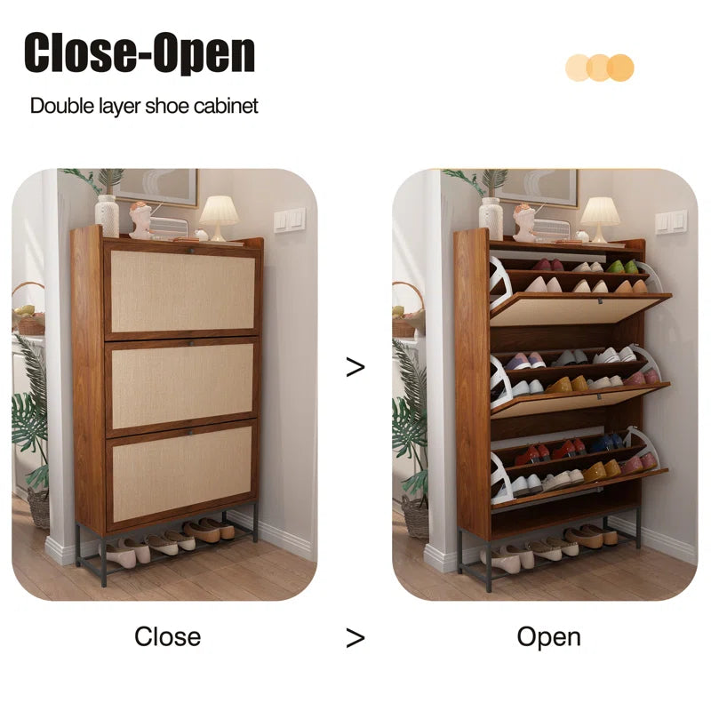 Shoe Storage Cabinet (Set of 2)