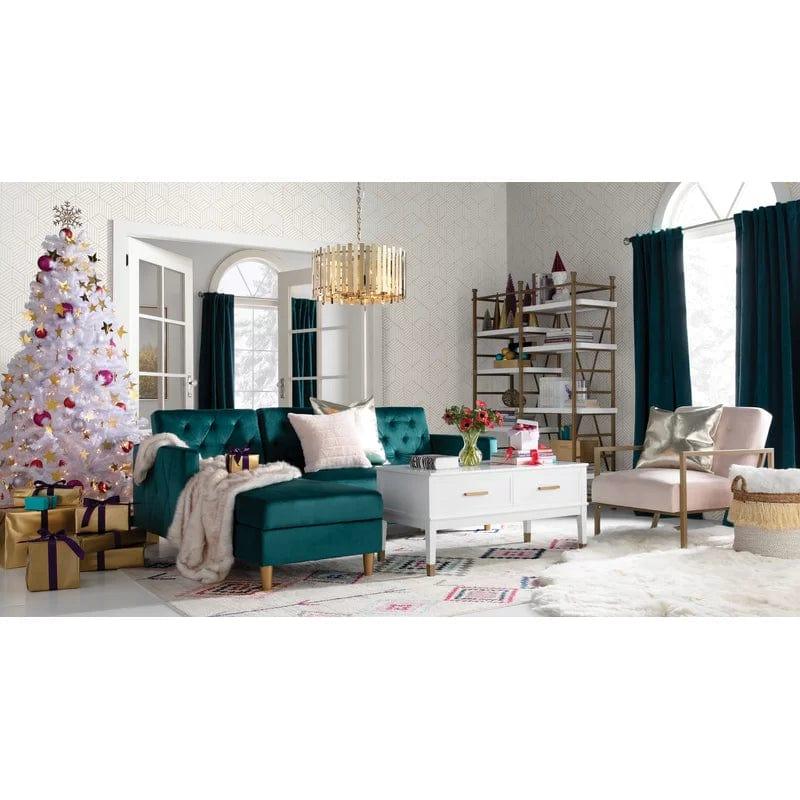 2 - Piece Corner L Shaped Sofa for Living Room - Ouch Cart 