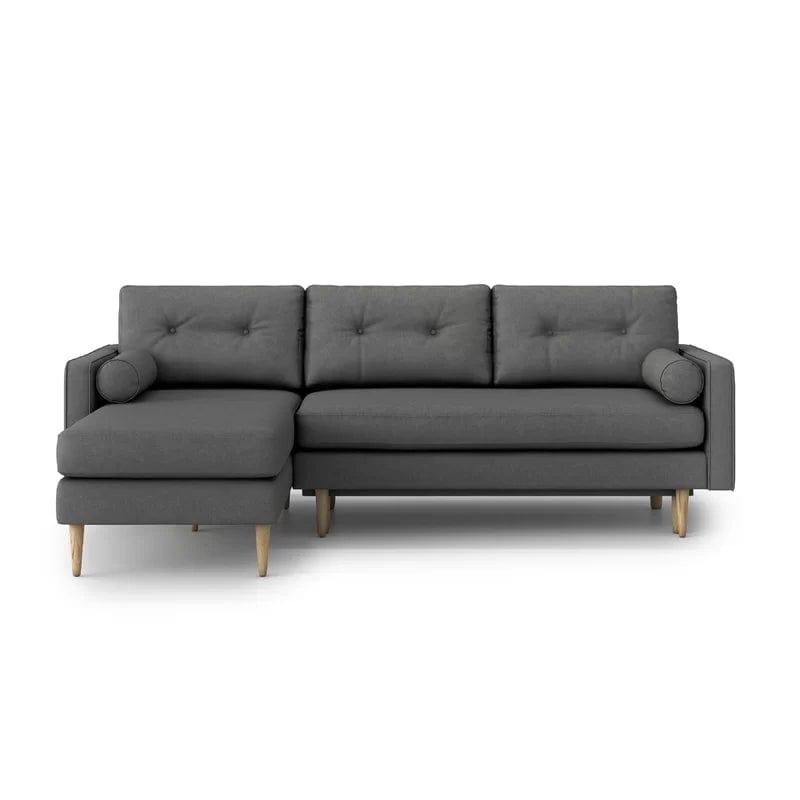 2 - Piece Upholstered Corner Sofa Chaise - Ouch Cart 