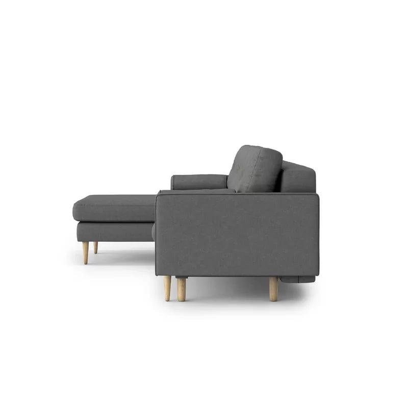 2 - Piece Upholstered Corner Sofa Chaise - Ouch Cart 