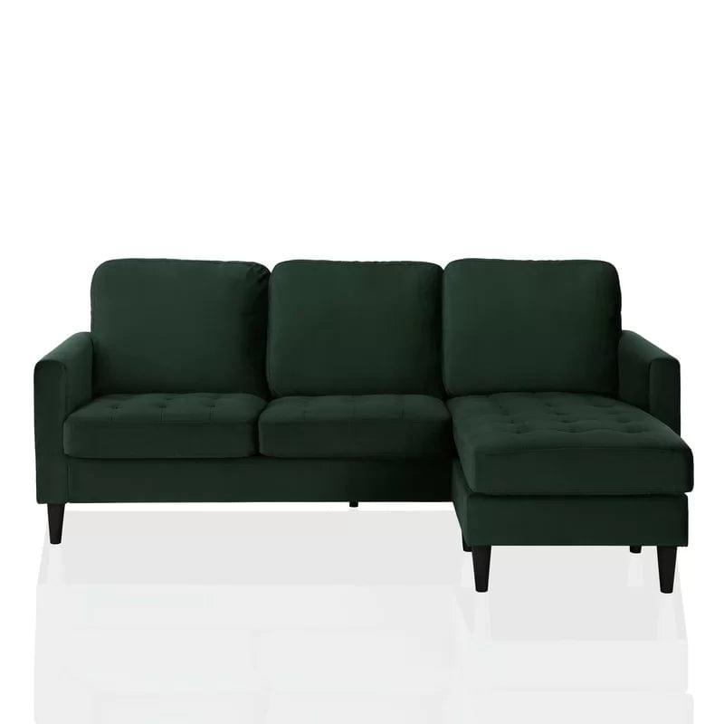 2 - Piece Upholstered Corner Sofa Chaise - Ouch Cart 