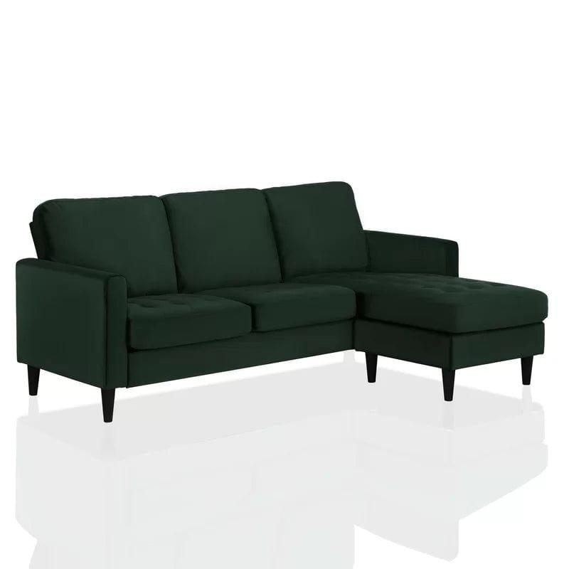 2 - Piece Upholstered Corner Sofa Chaise - Ouch Cart 