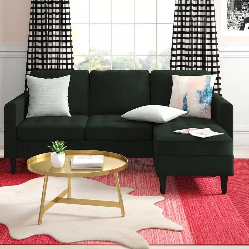 2 - Piece Upholstered Corner Sofa Chaise - Ouch Cart 