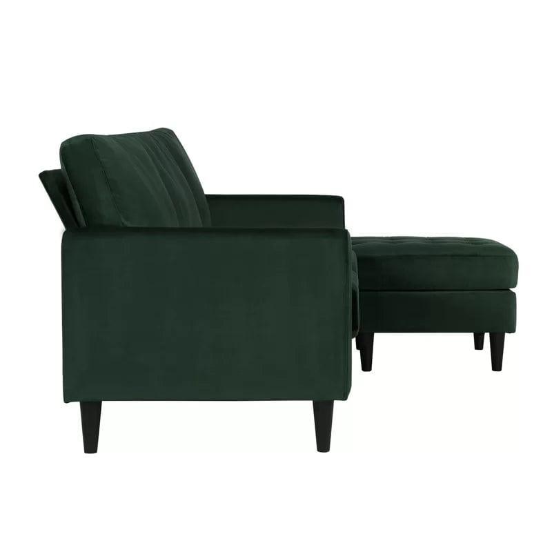 2 - Piece Upholstered Corner Sofa Chaise - Ouch Cart 