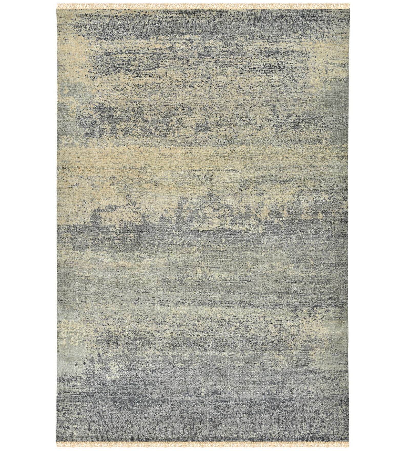 Dazzle Modern Pattern Hand Knotted  Rectangle Anti-Skid Designer Carpet, Prayer Rug For Office Cabins, Small Living Spaces - 4'x6'