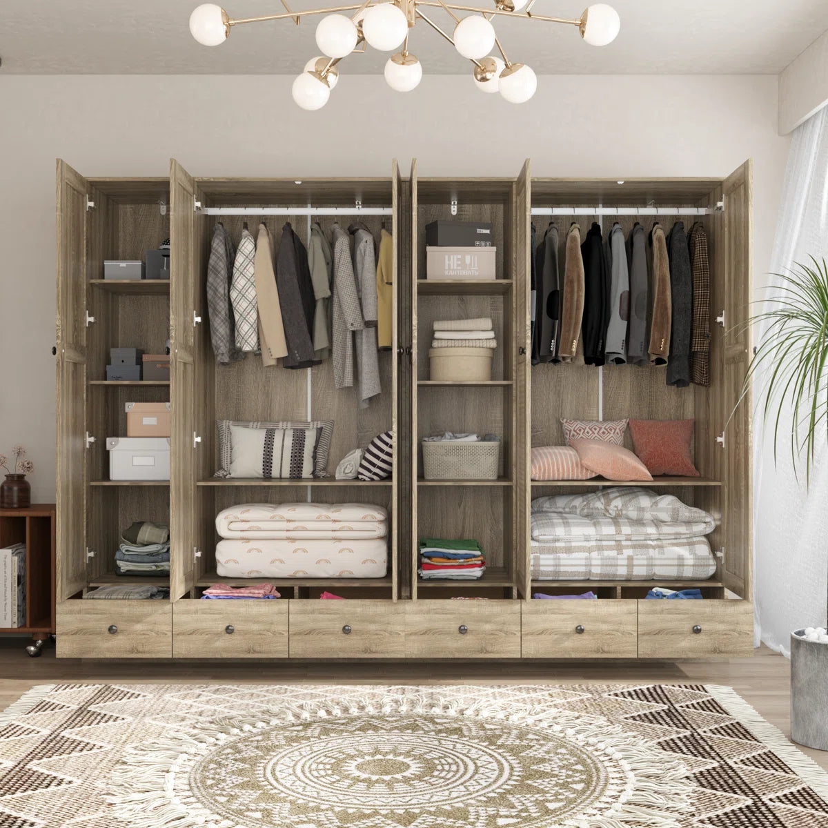 94.4"W Large Wardrobe