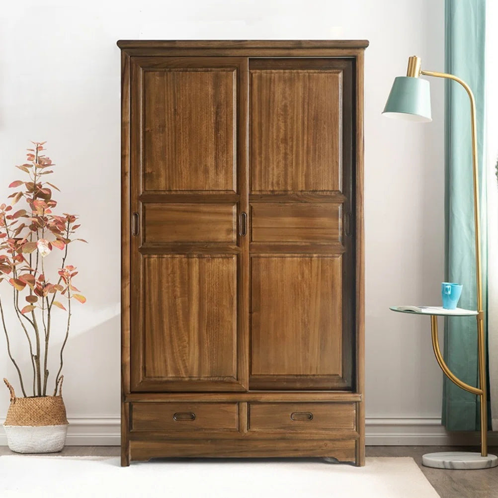 Vintage Solid Wood Wardrobe