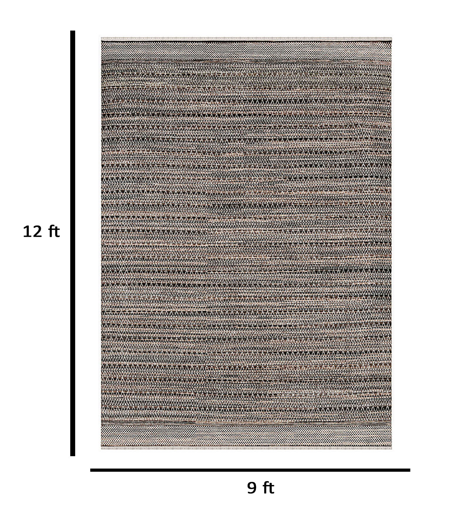 Metropolis Modern Pattern Hand Knotted  Rectangle Anti-Skid Designer Carpet, Area Rug For Bed Room, Living Room - 9'X12'