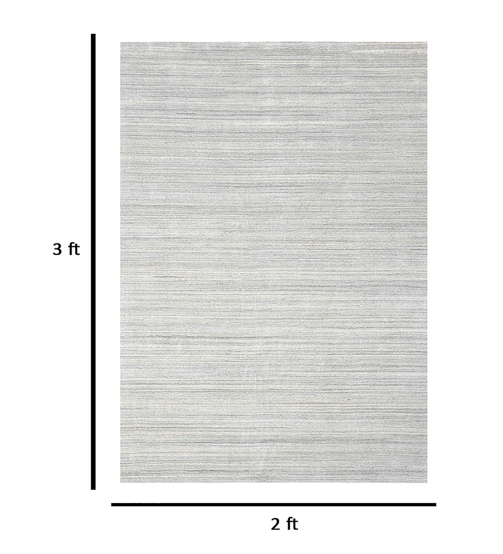 Blend Solid Pattern Hand Woven  Rectangle Anti-Skid Designer Carpet, Prayer Rug For Office Cabins, Small Living Spaces - 2'X3'