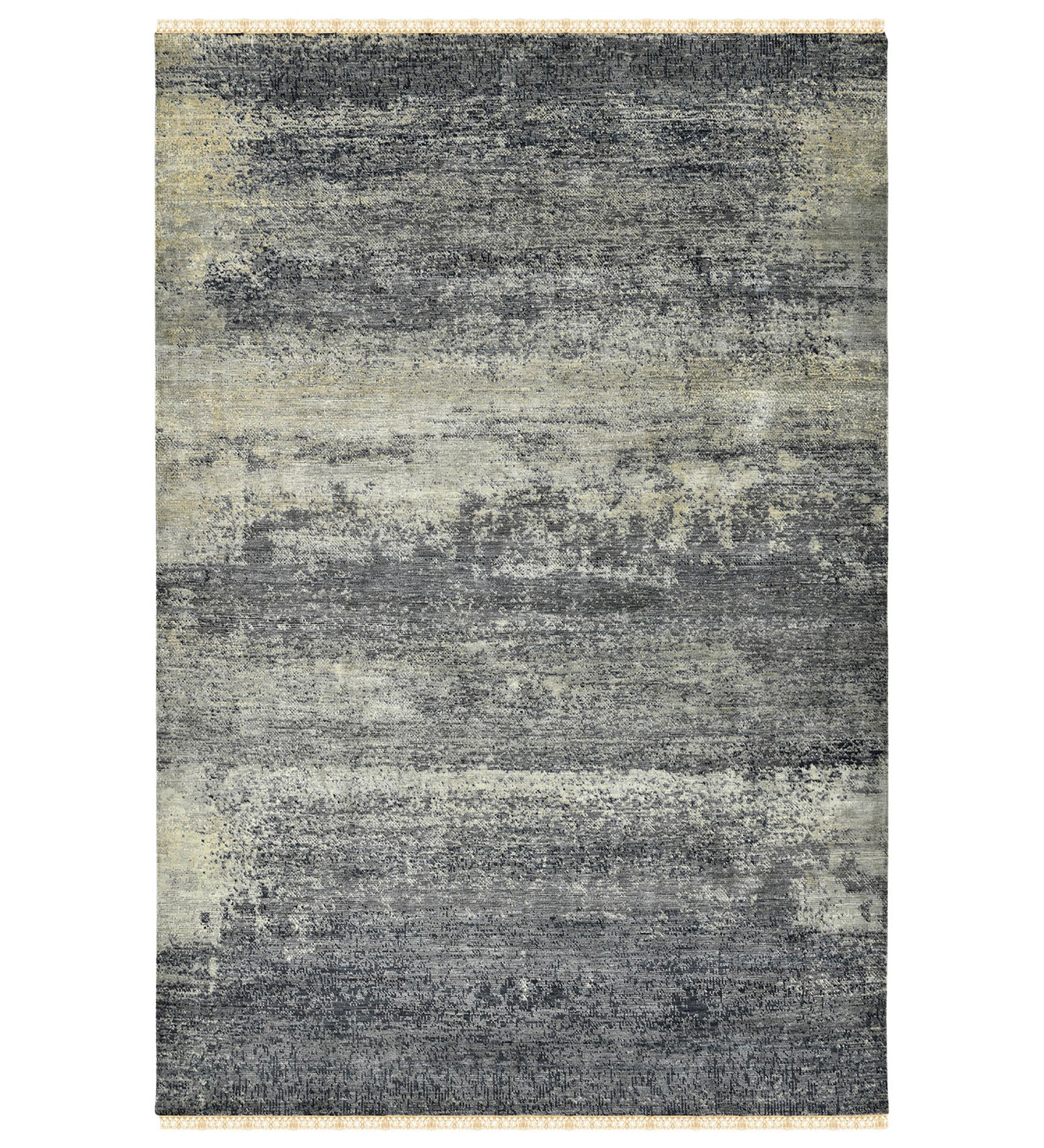 Dazzle Modern Pattern Hand Knotted  Rectangle Anti-Skid Designer Carpet, Prayer Rug For Office Cabins, Small Living Spaces - 4'x6'