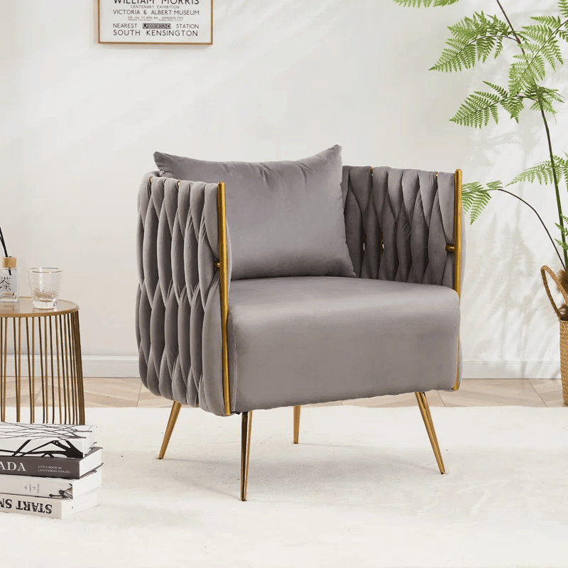 VEGAN ACCENT CHAIR - Ouch Cart 