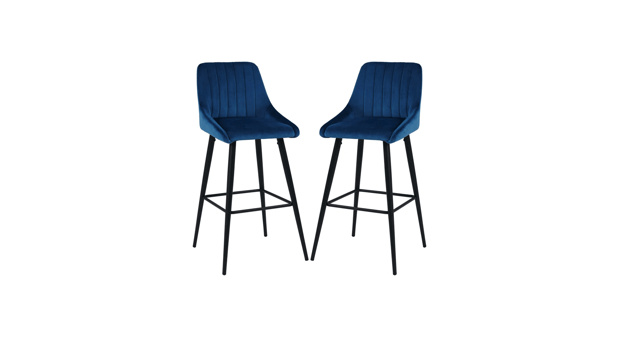 DAULTON COUNTER STOOL BLUE SET OF 2 - Ouch Cart 