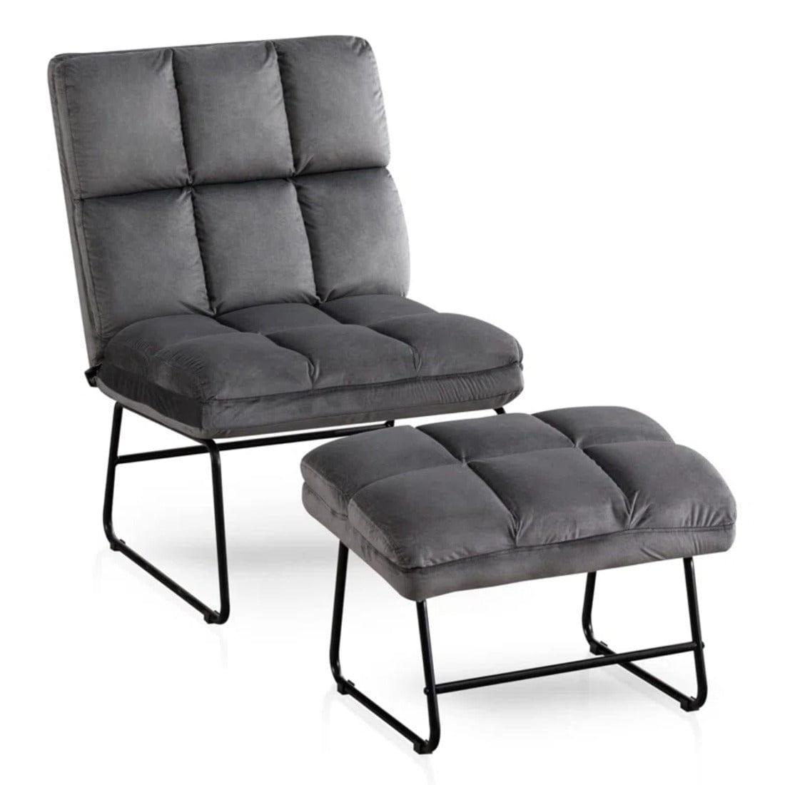 hiltonia chair with ottoman - Ouch Cart 