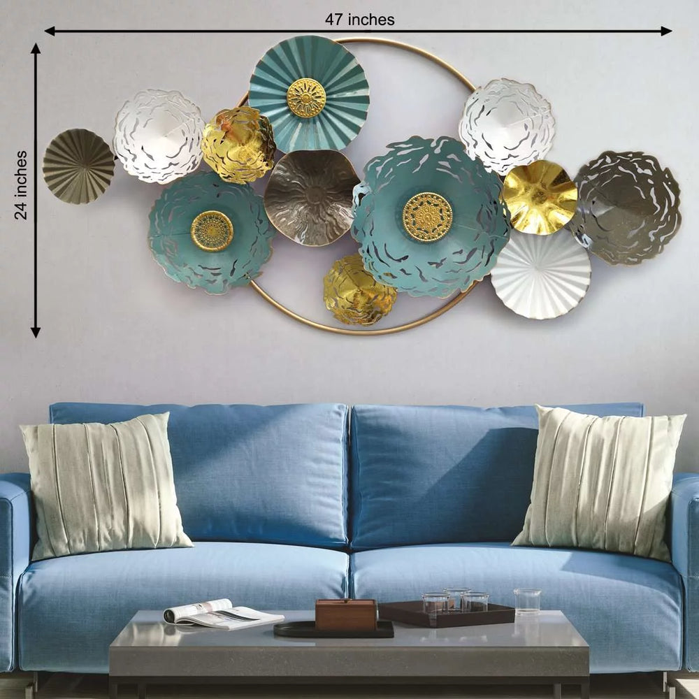 CIRCLE LEAF WALL ART