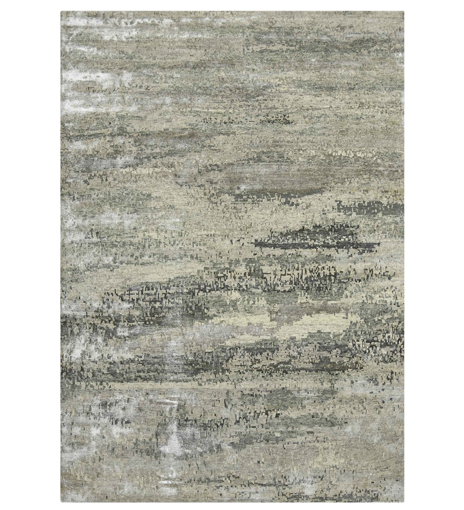 Synergy Modern Pattern Hand Knotted  Rectangle Anti-Skid Designer Carpet, Area Rug For Bed Room, Living Room - 8'X10'