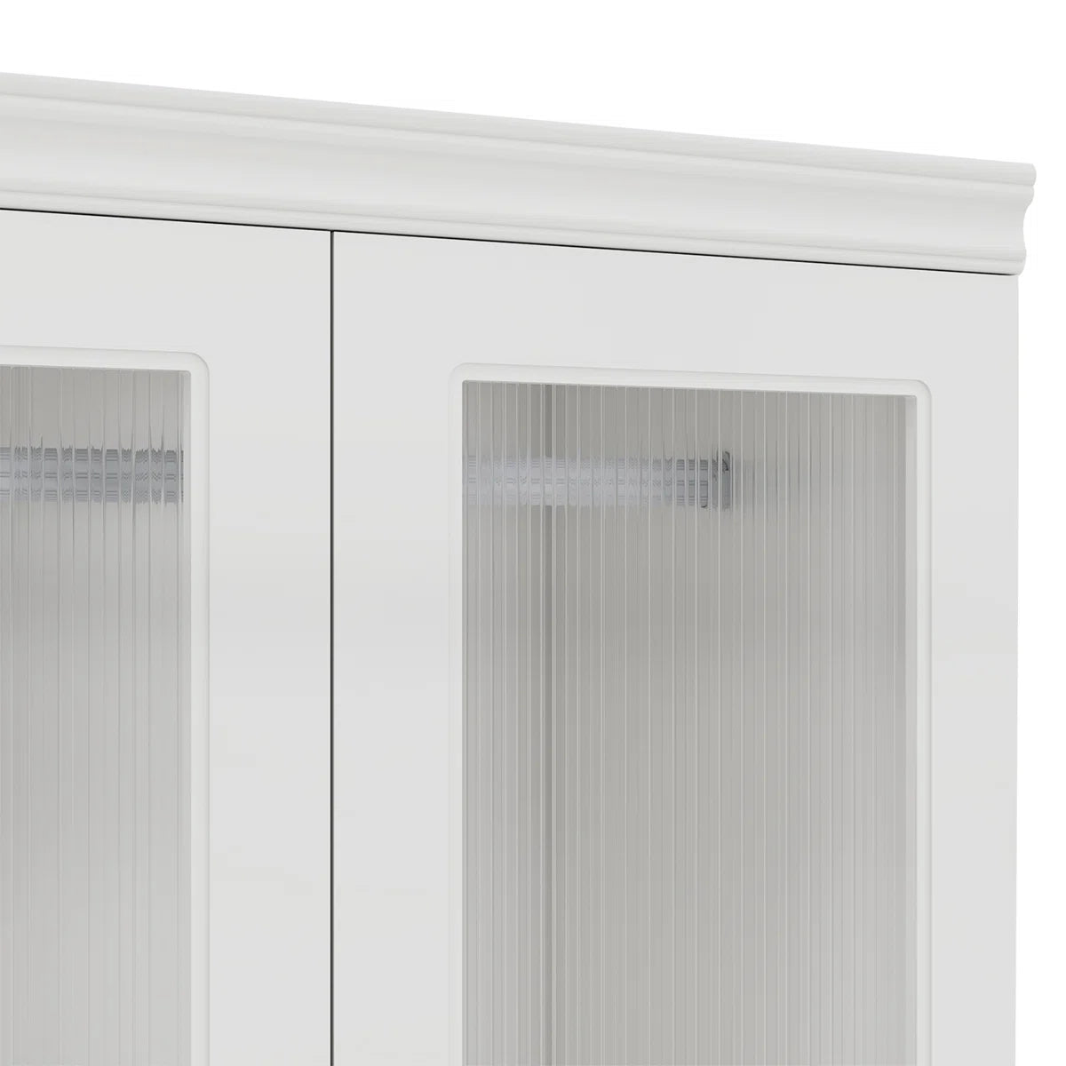 White Armoire Wardrobe Closet With 8 Doors, Black Handles, Deep Drawers, And Glass Doors – Large Wardrobe Closet For Bedroom, Closet Organizers and Storage, Wardrobe Closet With Drawers, White Closet