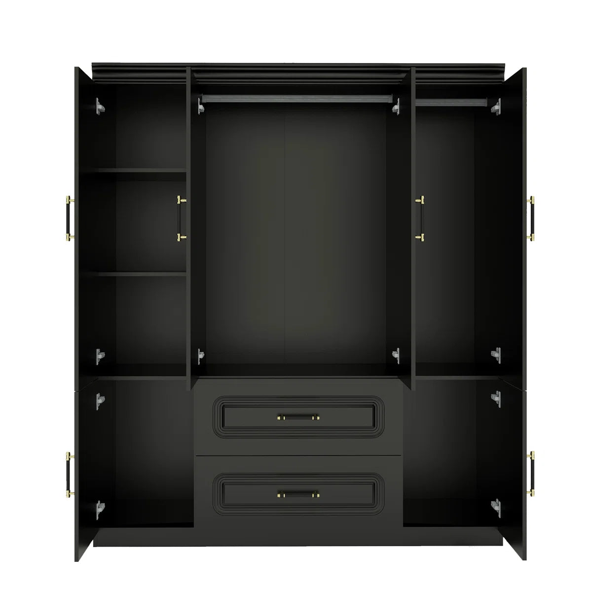 4-Door Armoire Wardrobe
