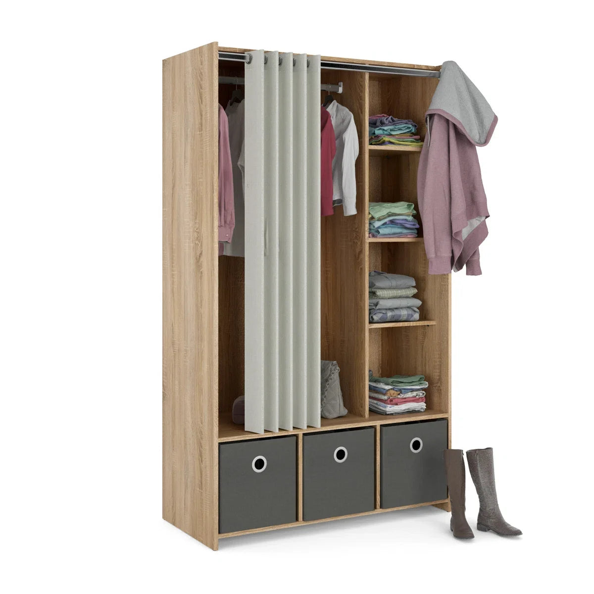Lambart 3 Bin Armoire