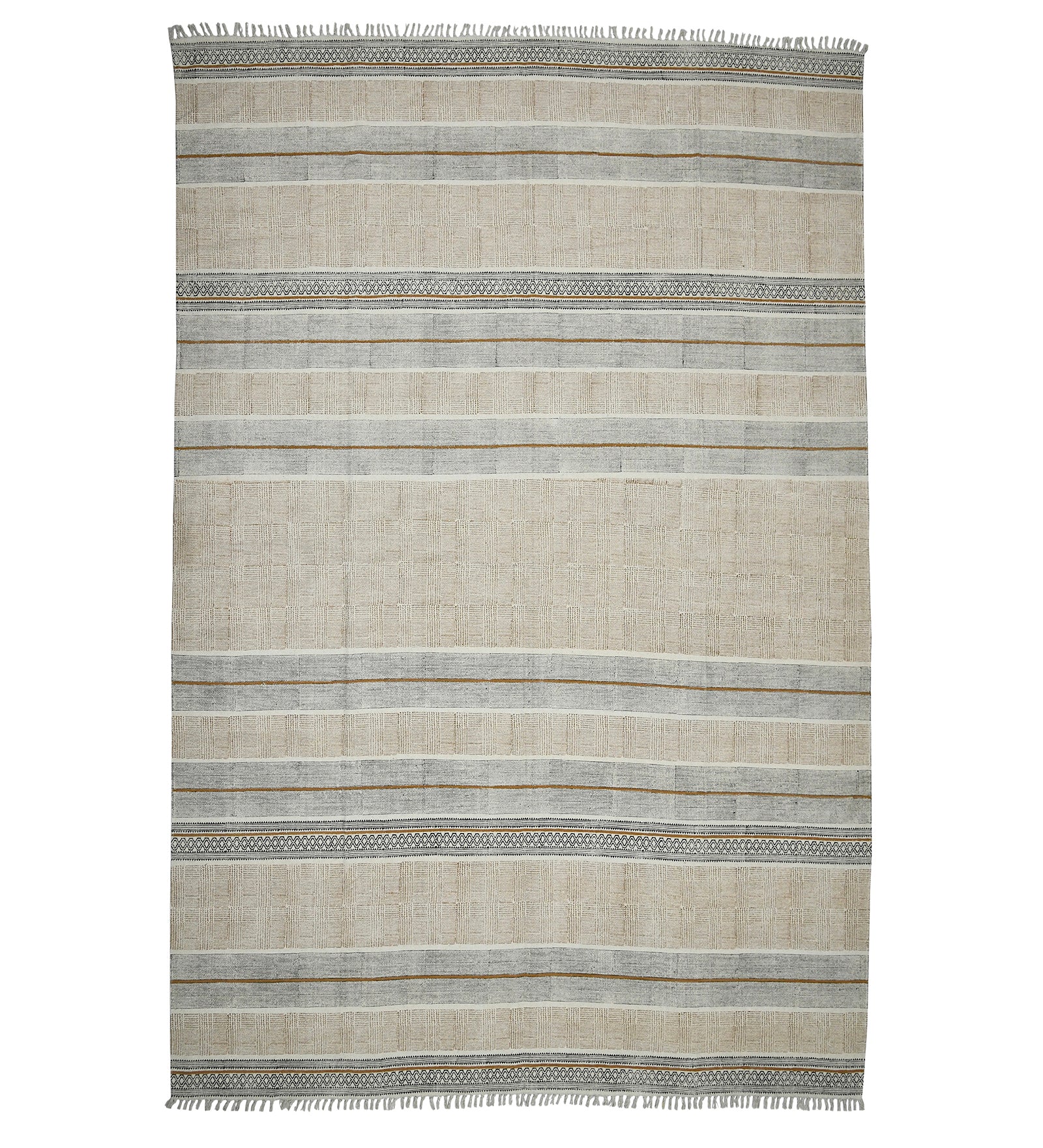 Dune Modern Pattern Hand Woven  Rectangle Anti-Skid Designer Carpet, Prayer Rug For Office Cabins, Small Living Spaces - 2'x3'