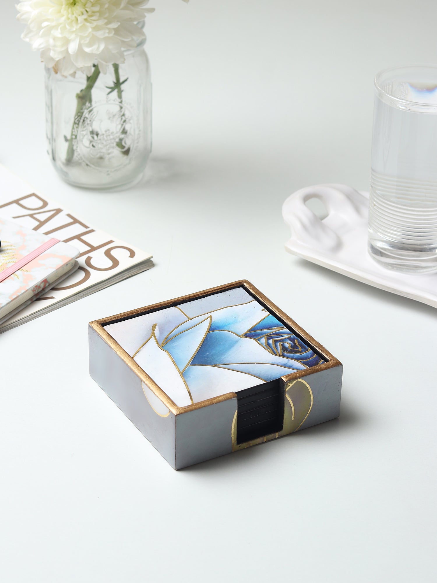 Azure Whisper Coaster Set of 4