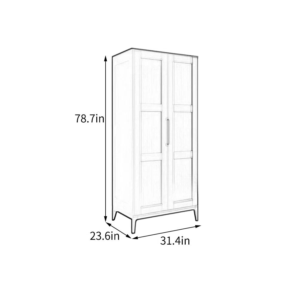 European style retro minimalist wardrobe