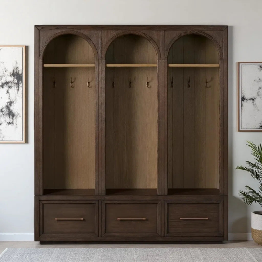 American-style Country Solid Wood Wardrobe