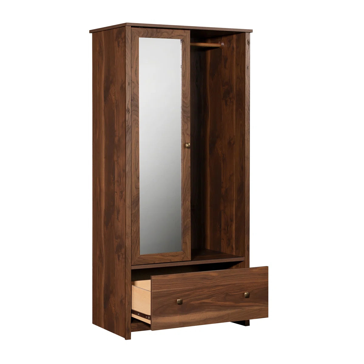 Fravel Wardrobe Cabinet In Sindoori Mango