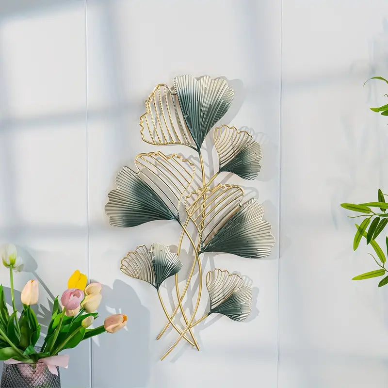 GREEN LOTUS WALL ART