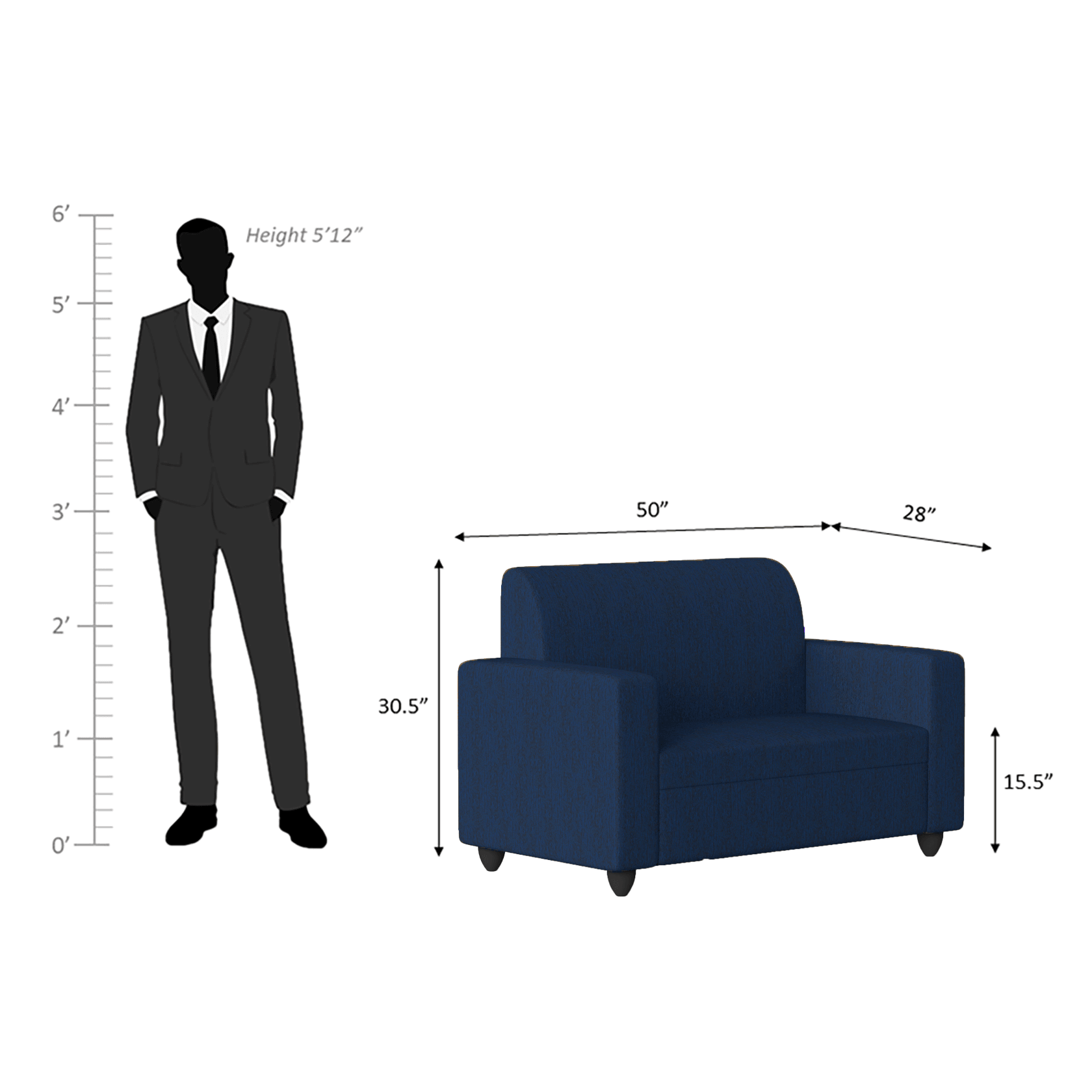 Cuddlr High-Density Foam Sofa Set - Ouch Cart 