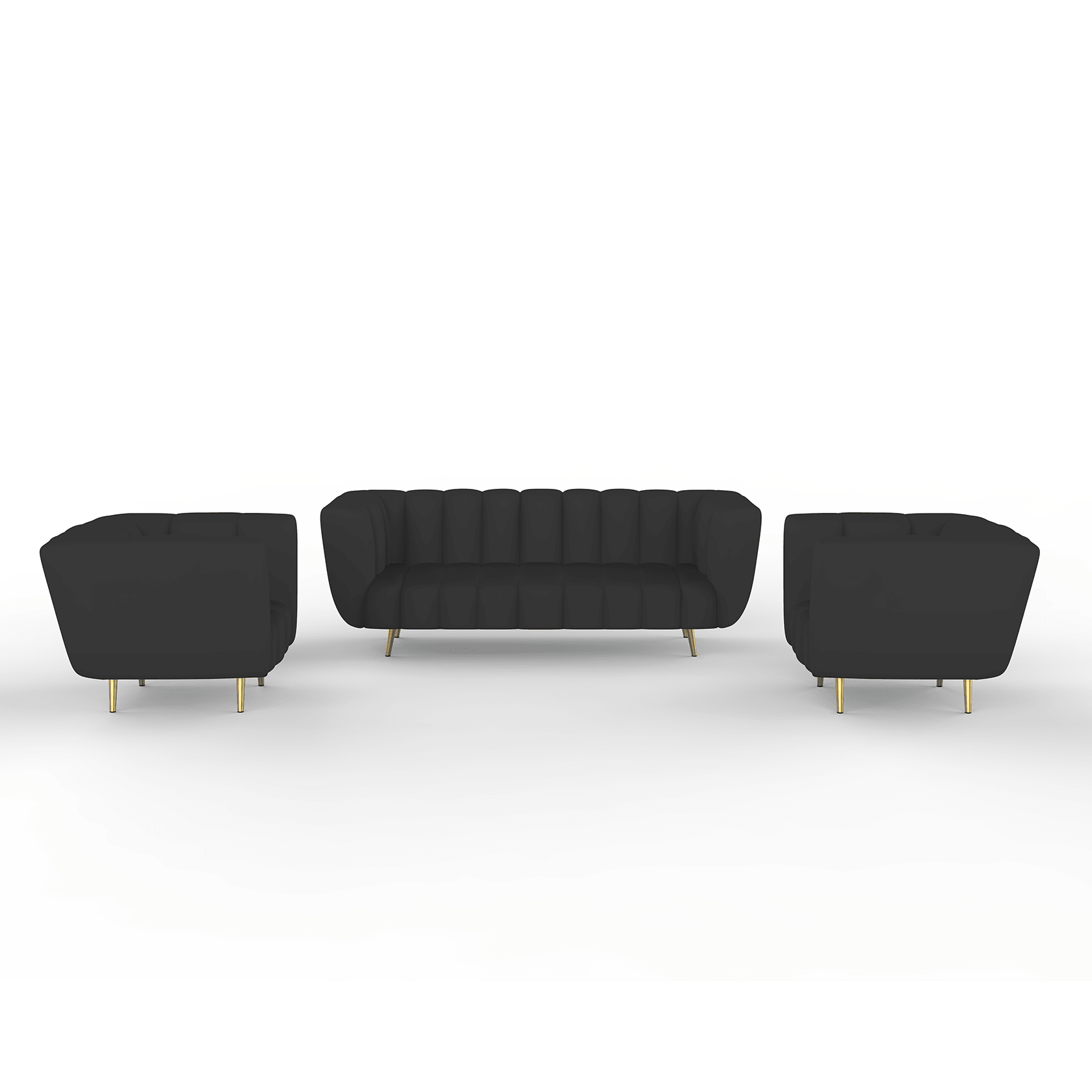 Mushy High Density Foam Sofa Set - Ouch Cart 