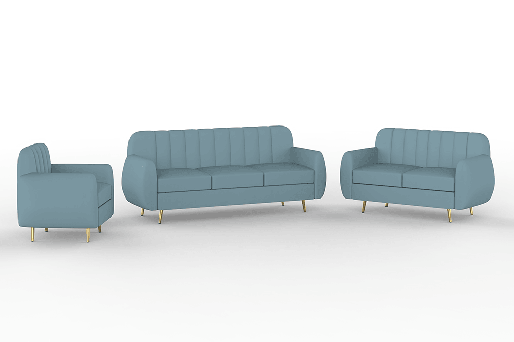 Hazy High Density Foam Sofa Set - Ouch Cart 