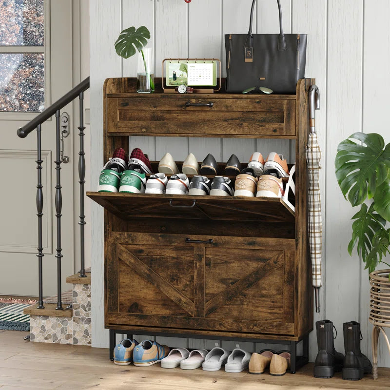 Shoe Storage Cabinet (Set of 2)