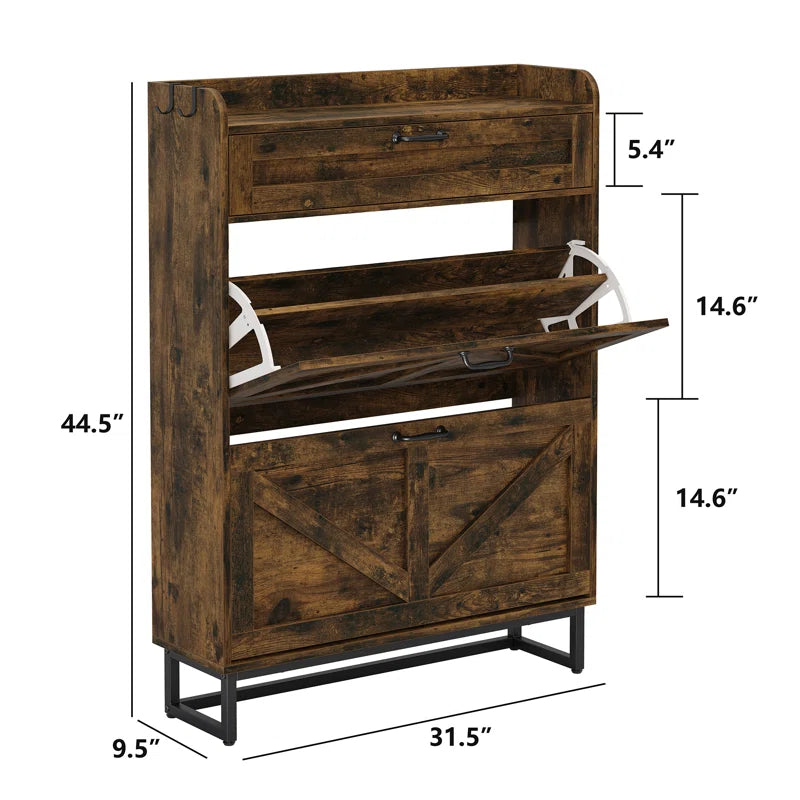 Shoe Storage Cabinet (Set of 2)