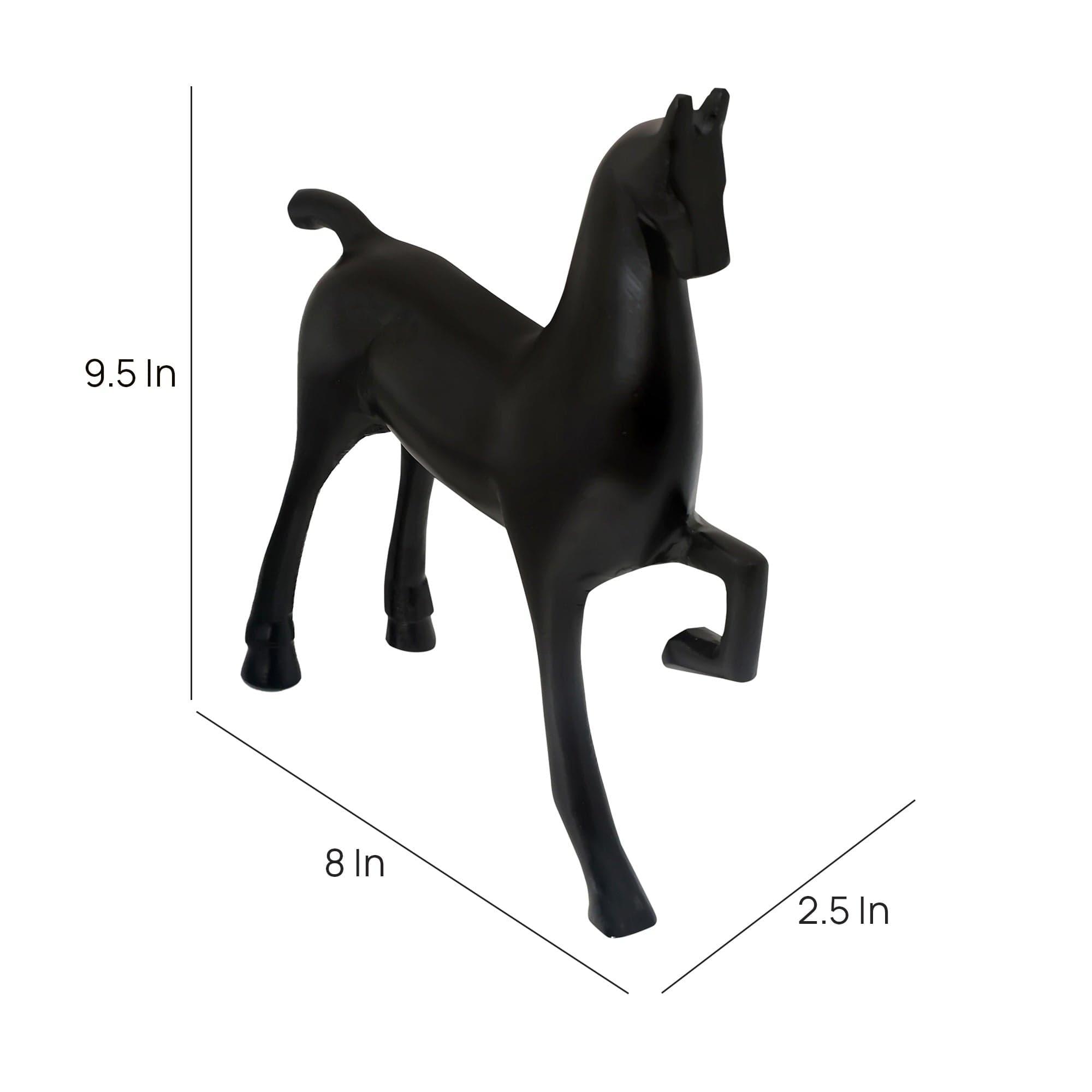 Enigmatic Equine Sculpture Black - Ouch Cart 