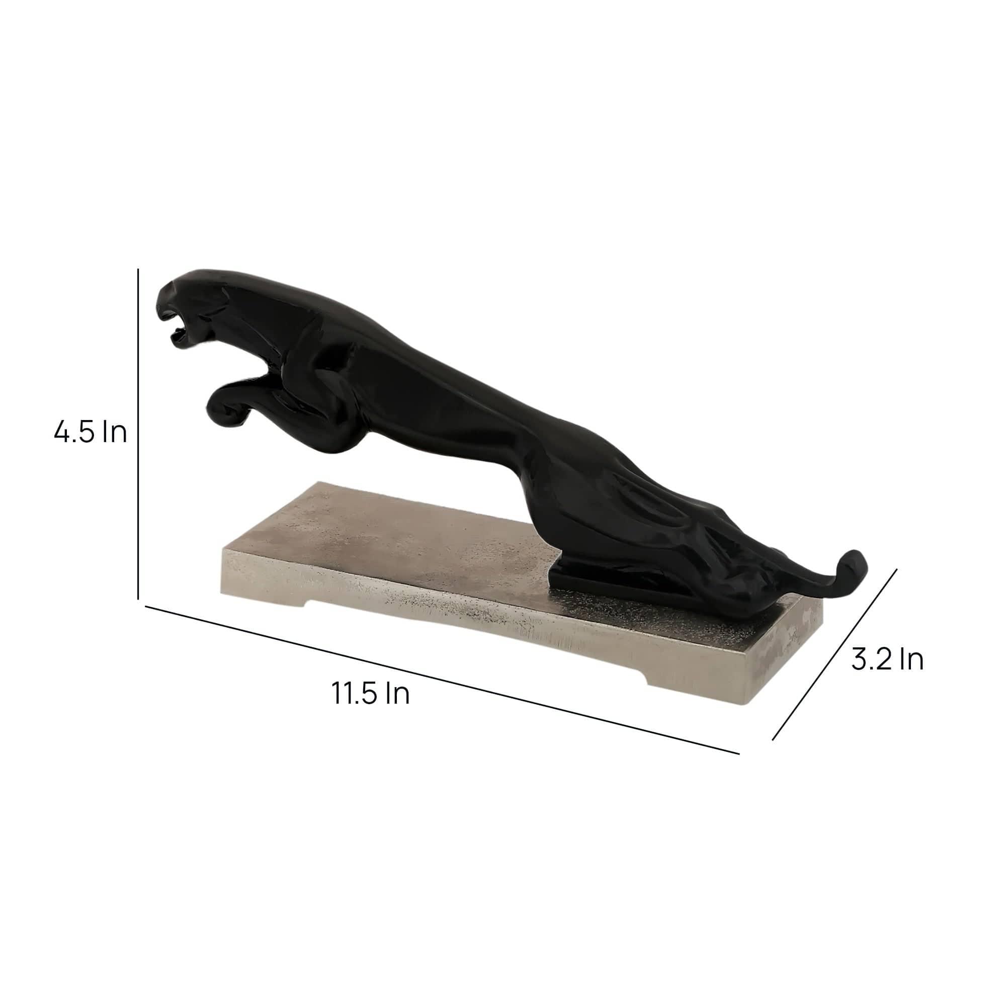 The panther's leap on Silver base - Ouch Cart 