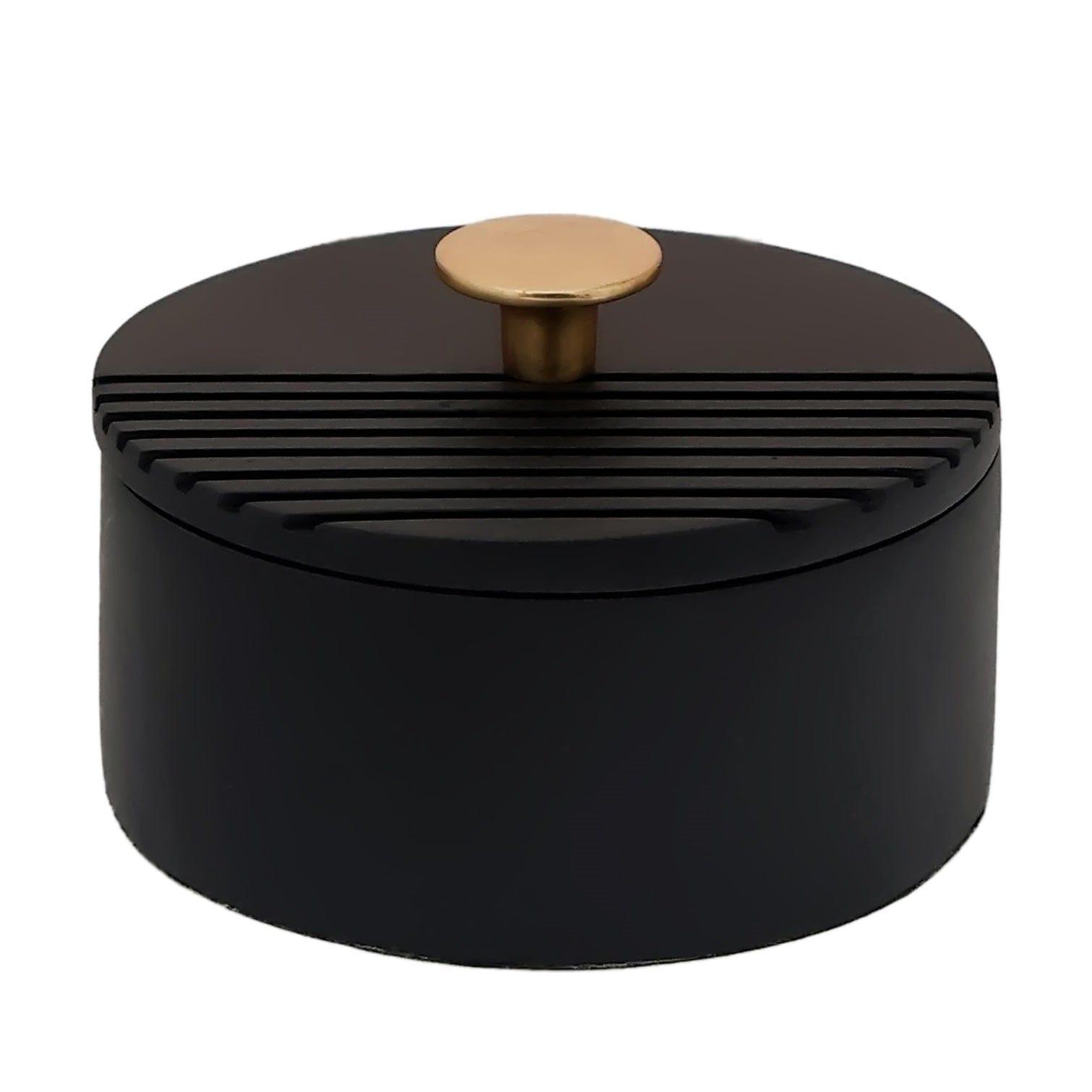 The Artisan's Stripes- Trinket Large Black Box - Ouch Cart 