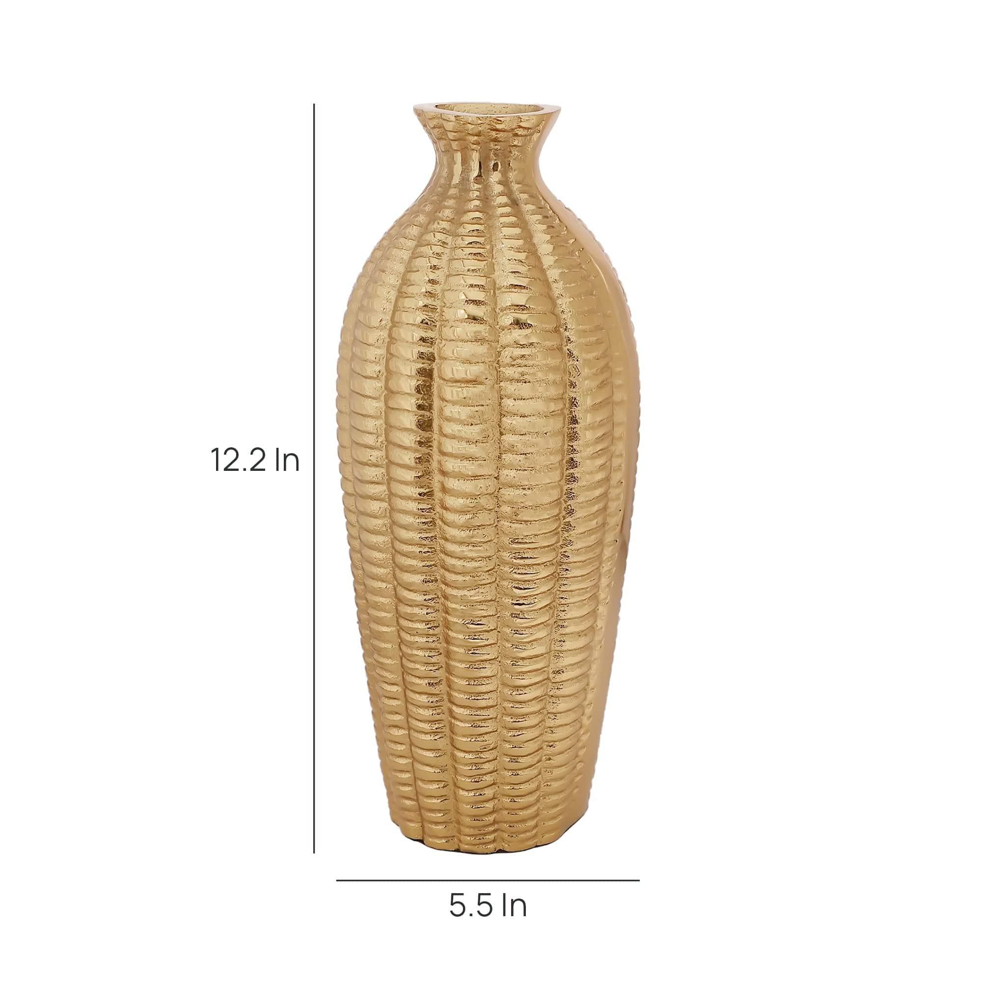 Serene Metallica Vase Gold - Ouch Cart 