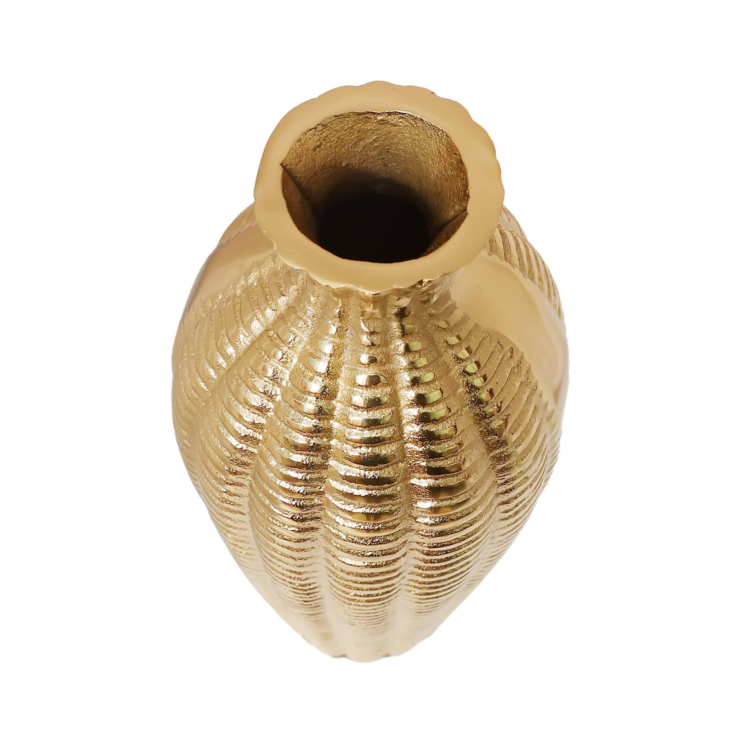 Serene Metallica Vase Gold - Ouch Cart 