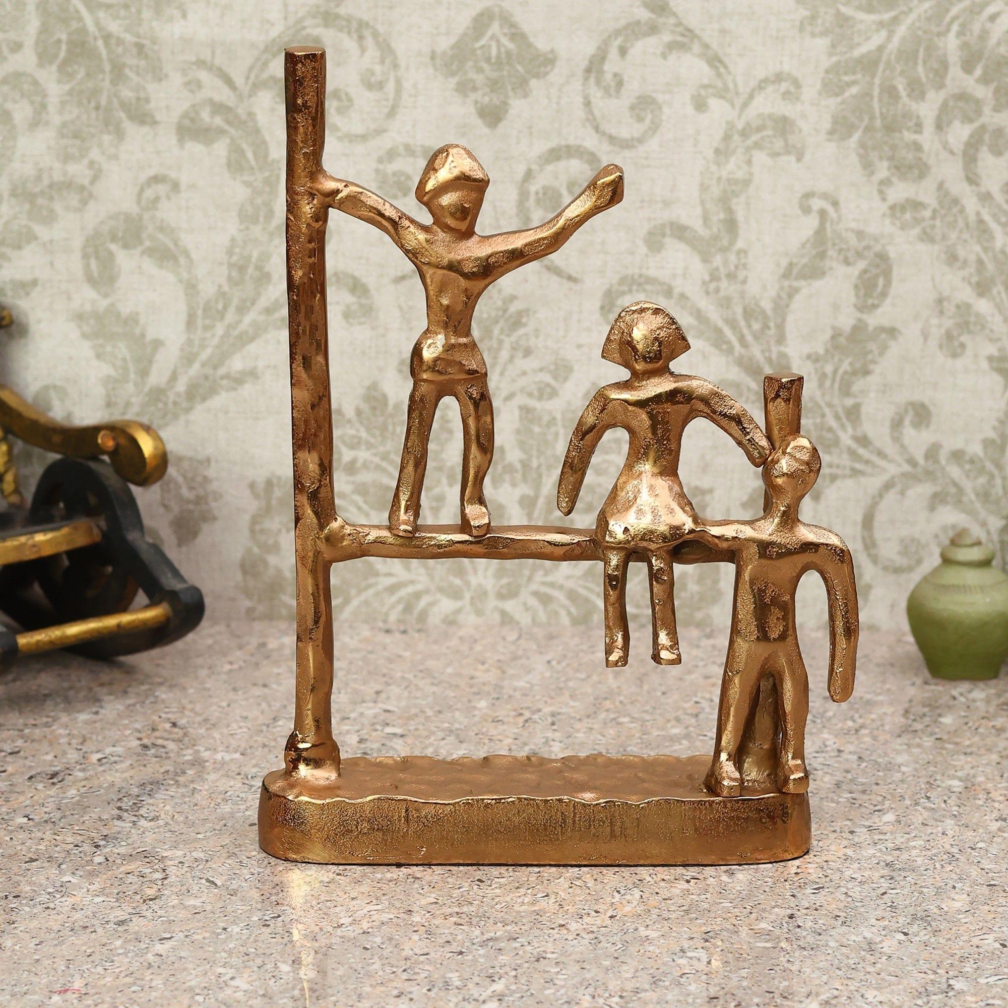 The Gutsy Trio Abstract Décor Gold - Ouch Cart 