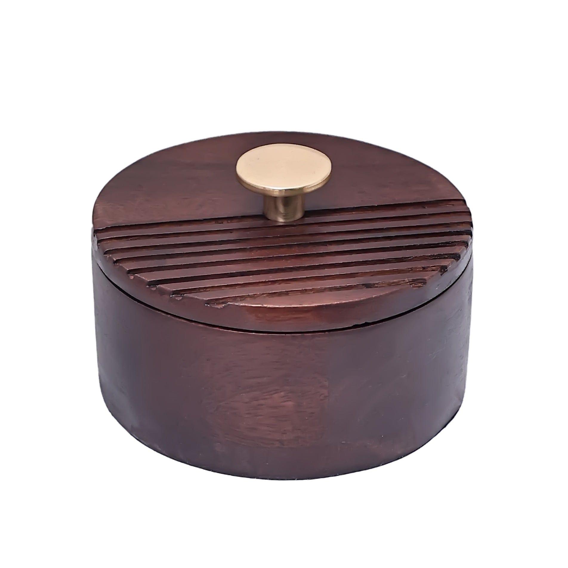 The Artisan's Stripes- Trinket Small Brown Box - Ouch Cart 