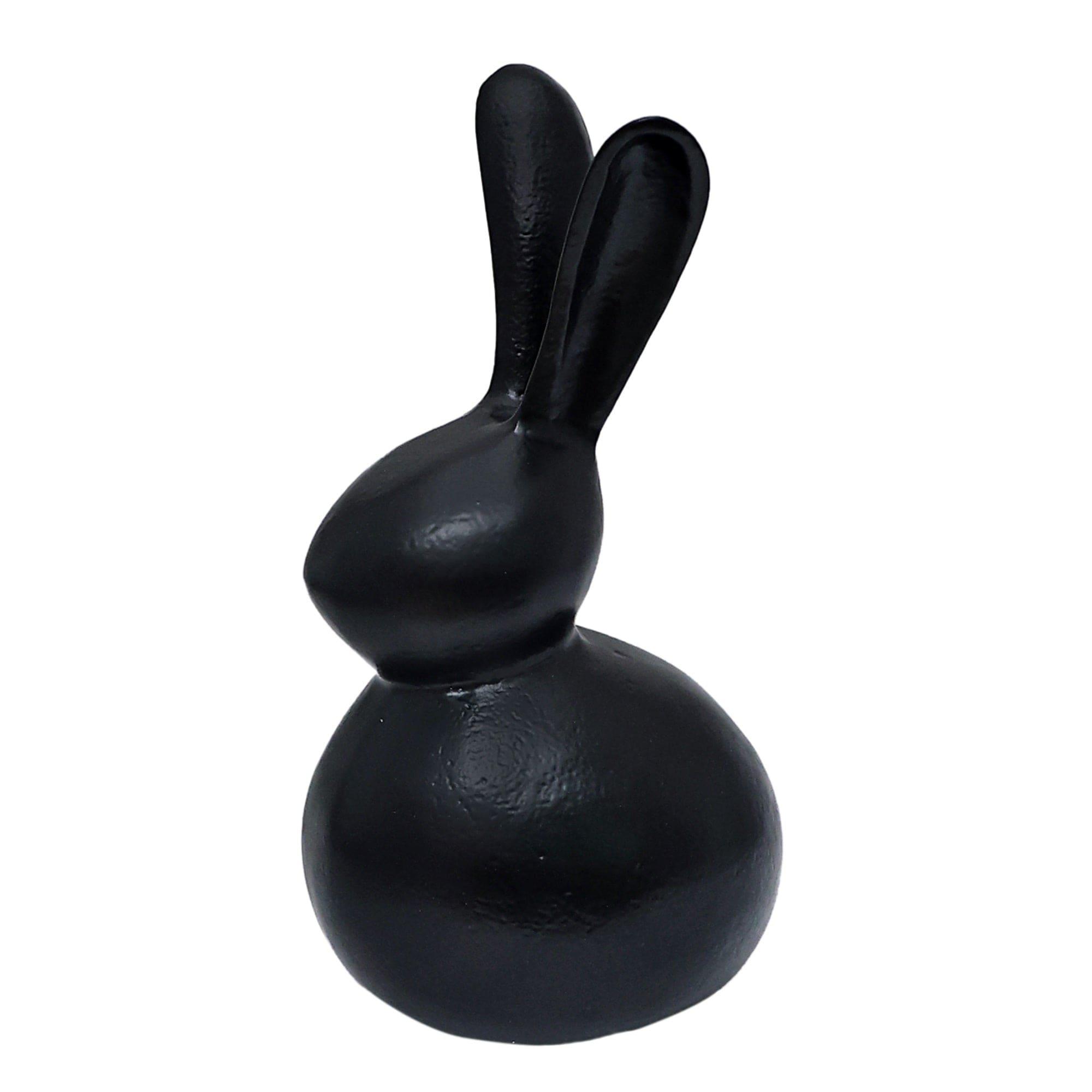 Abstract Hare Sculpture Black - Ouch Cart 