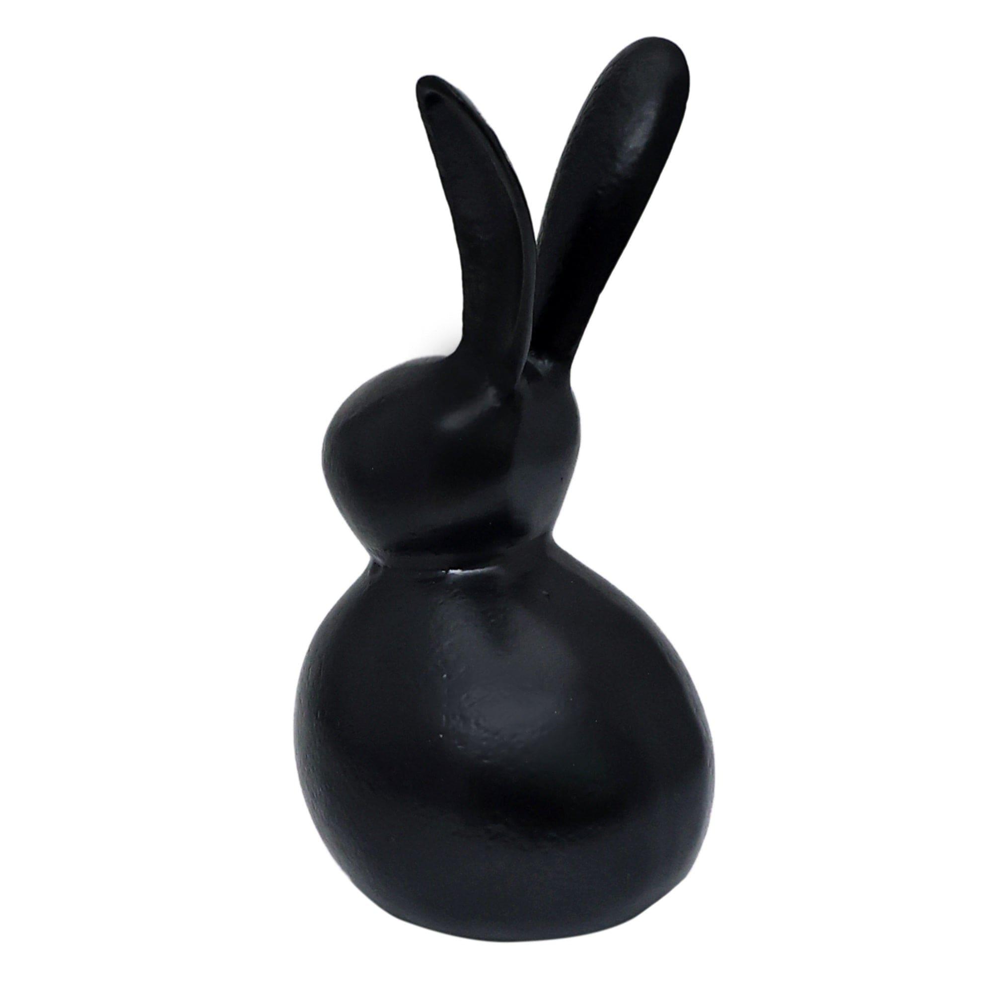 Abstract Hare Sculpture Black - Ouch Cart 