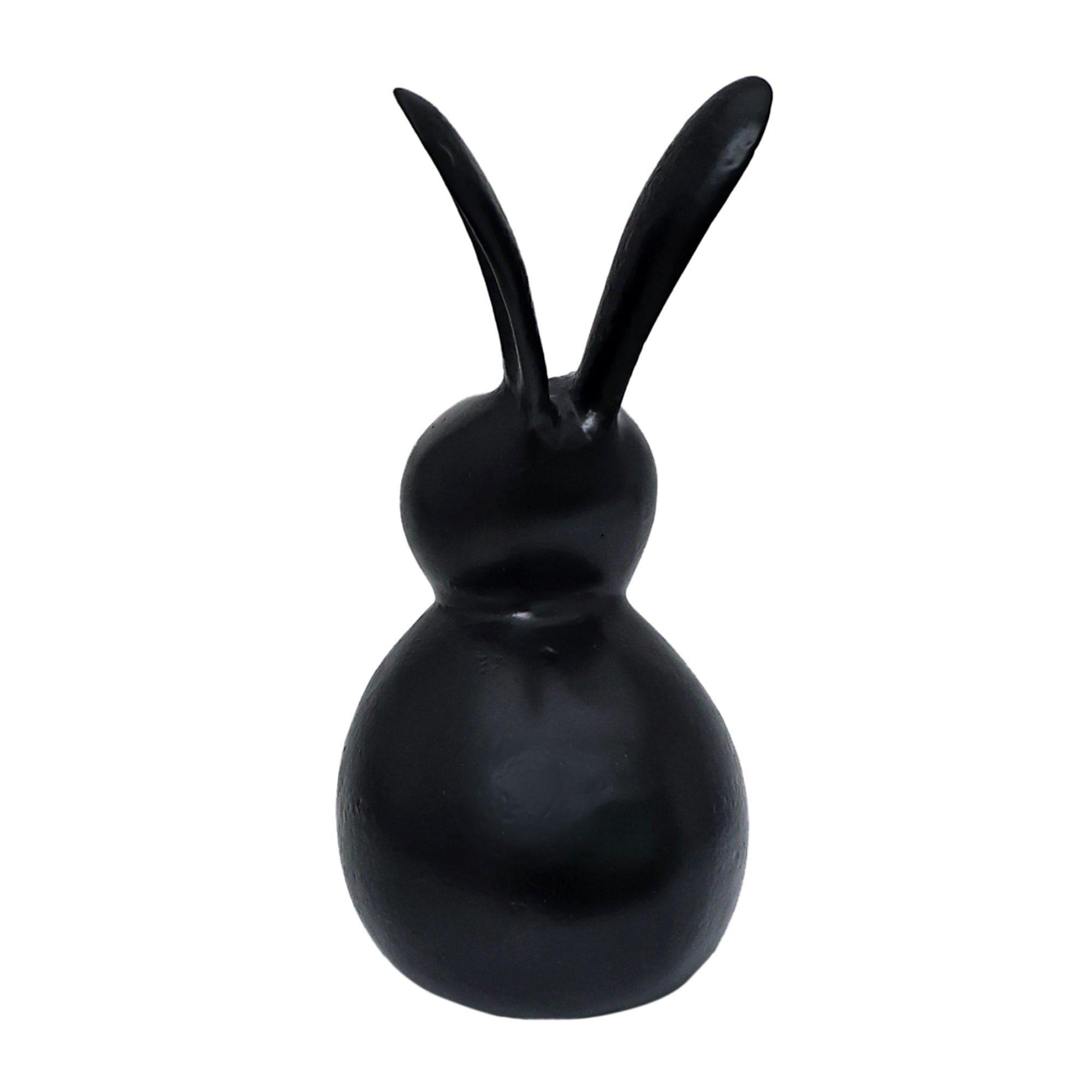 Abstract Hare Sculpture Black - Ouch Cart 