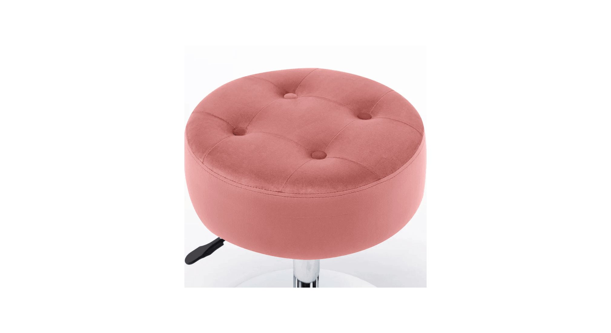 DERIA VANITY STOOL PINK - Ouch Cart 