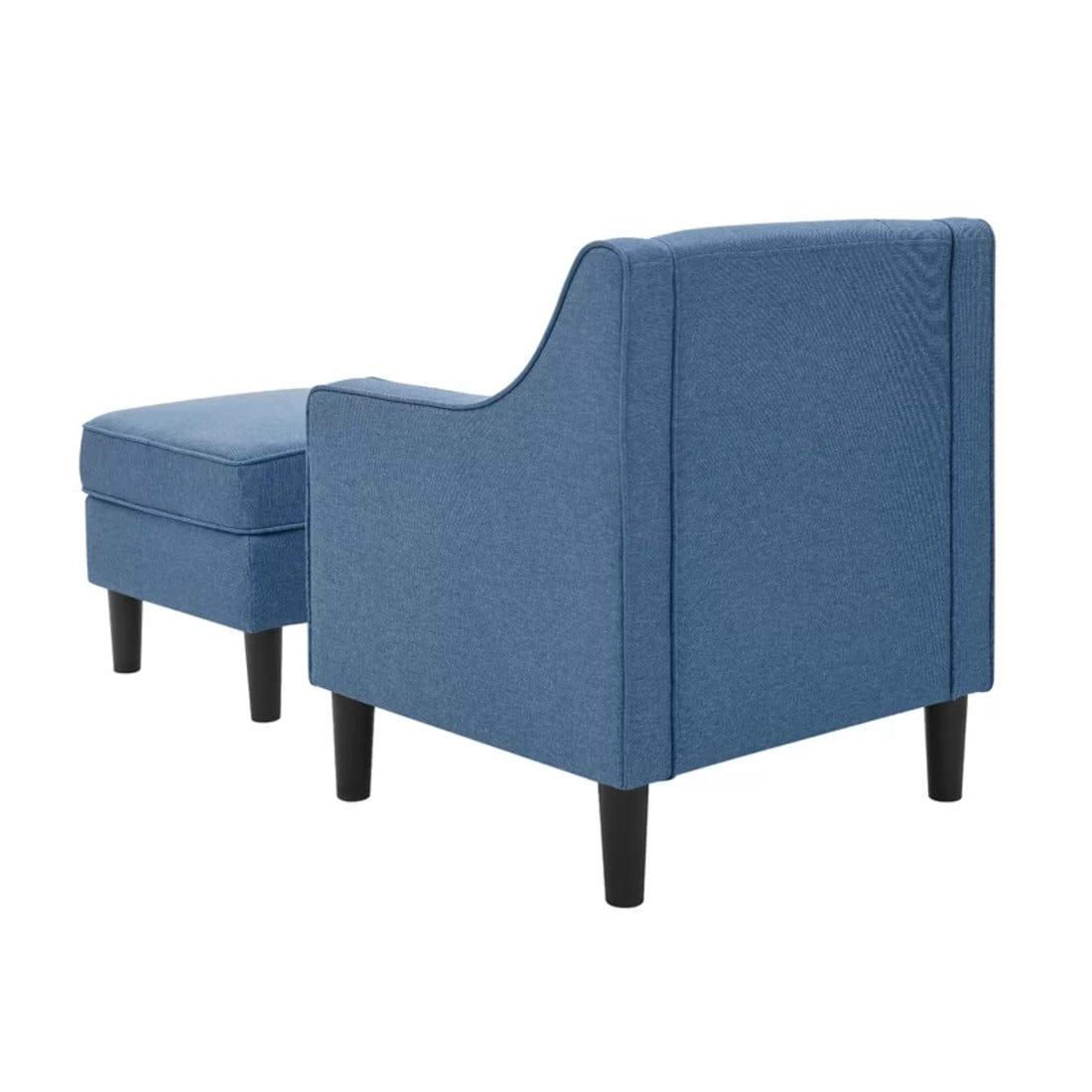 Pearson accent chair with ottoman