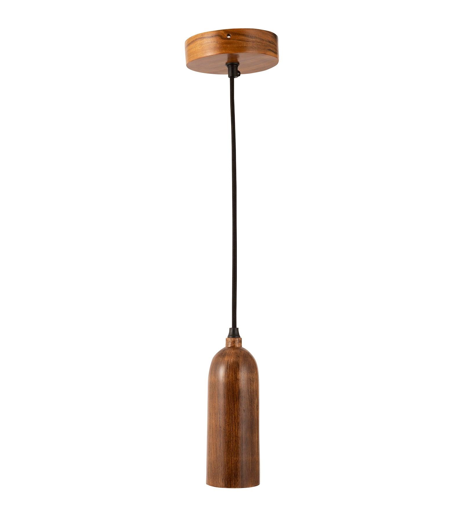 Cedar Teak Wood Pendant Light - Ouch Cart 