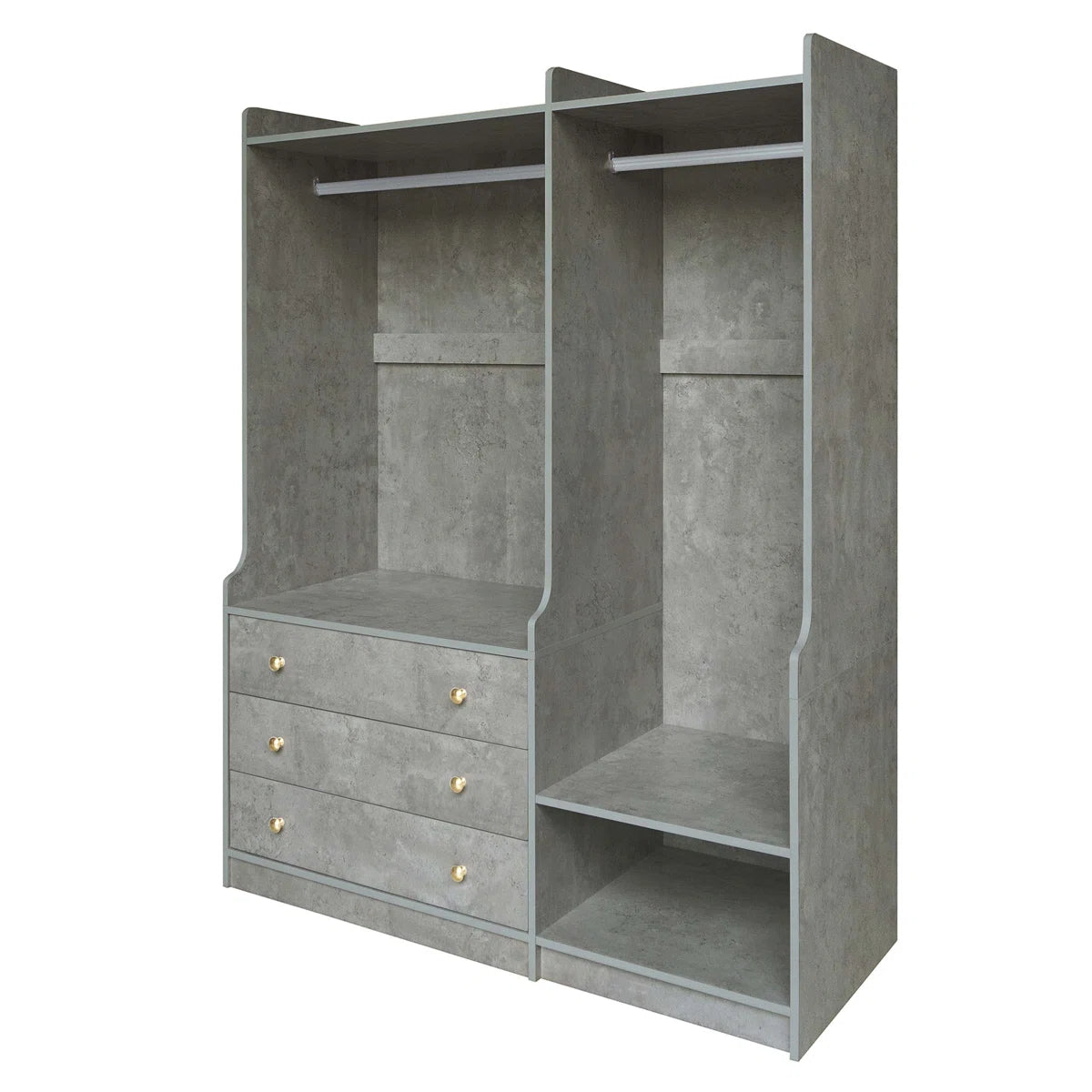 Open Wooden Wardrobe Storage