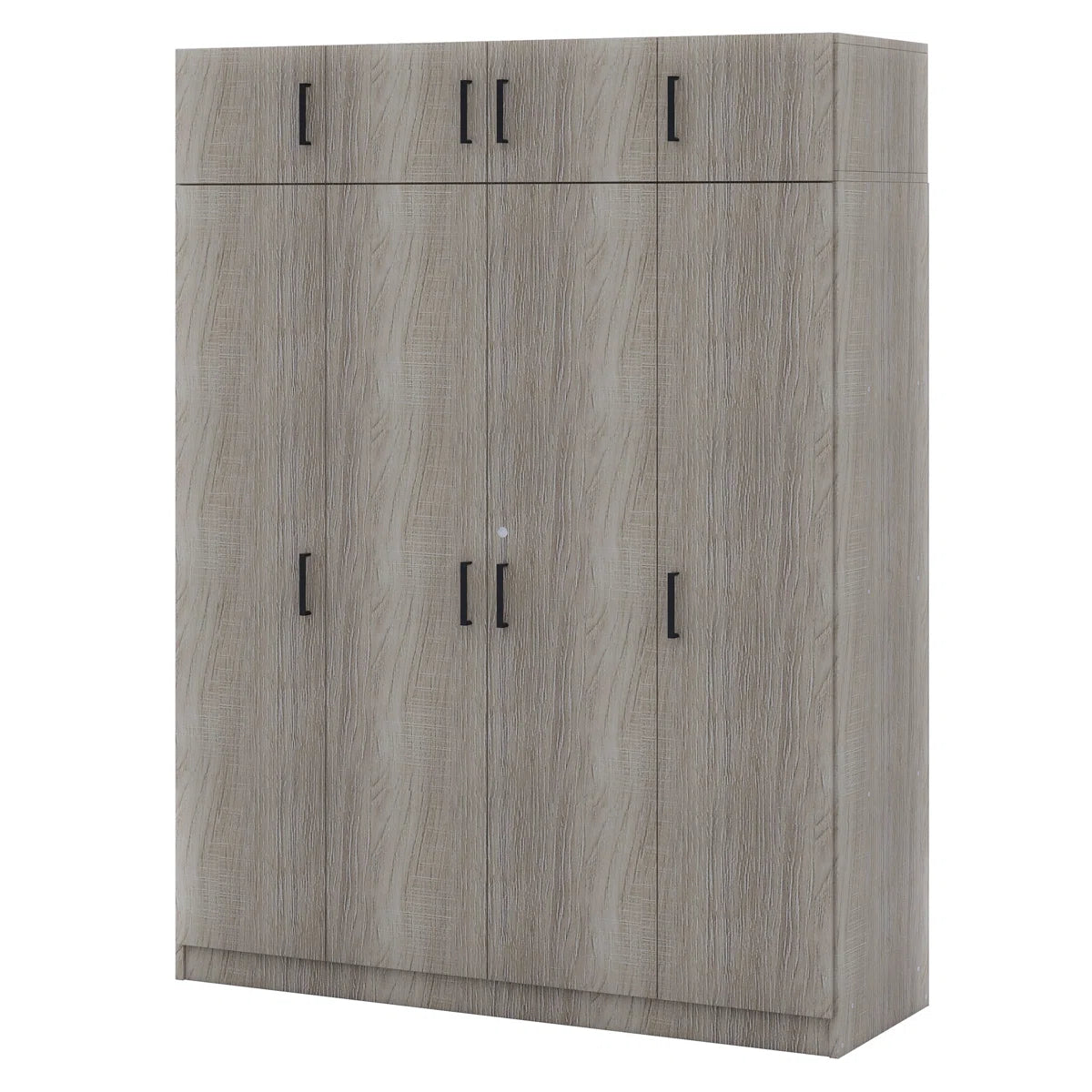 4-Door Wardrobe With 1 Drawer And Top Cabinet