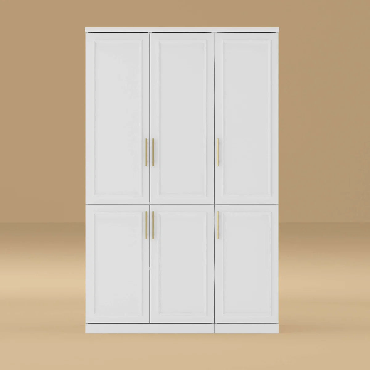 Sandhurst 74.9'' H 6-Door Wardrobe Armoire with 2 Hanging Rods